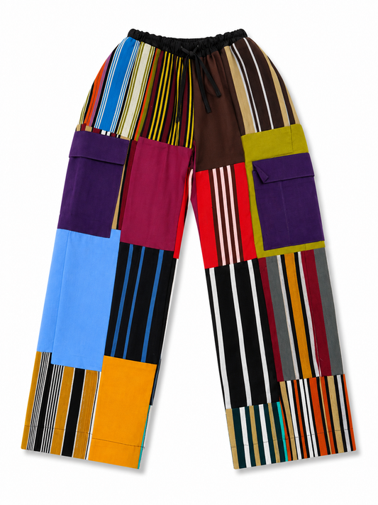 Patch Aso Oke pants