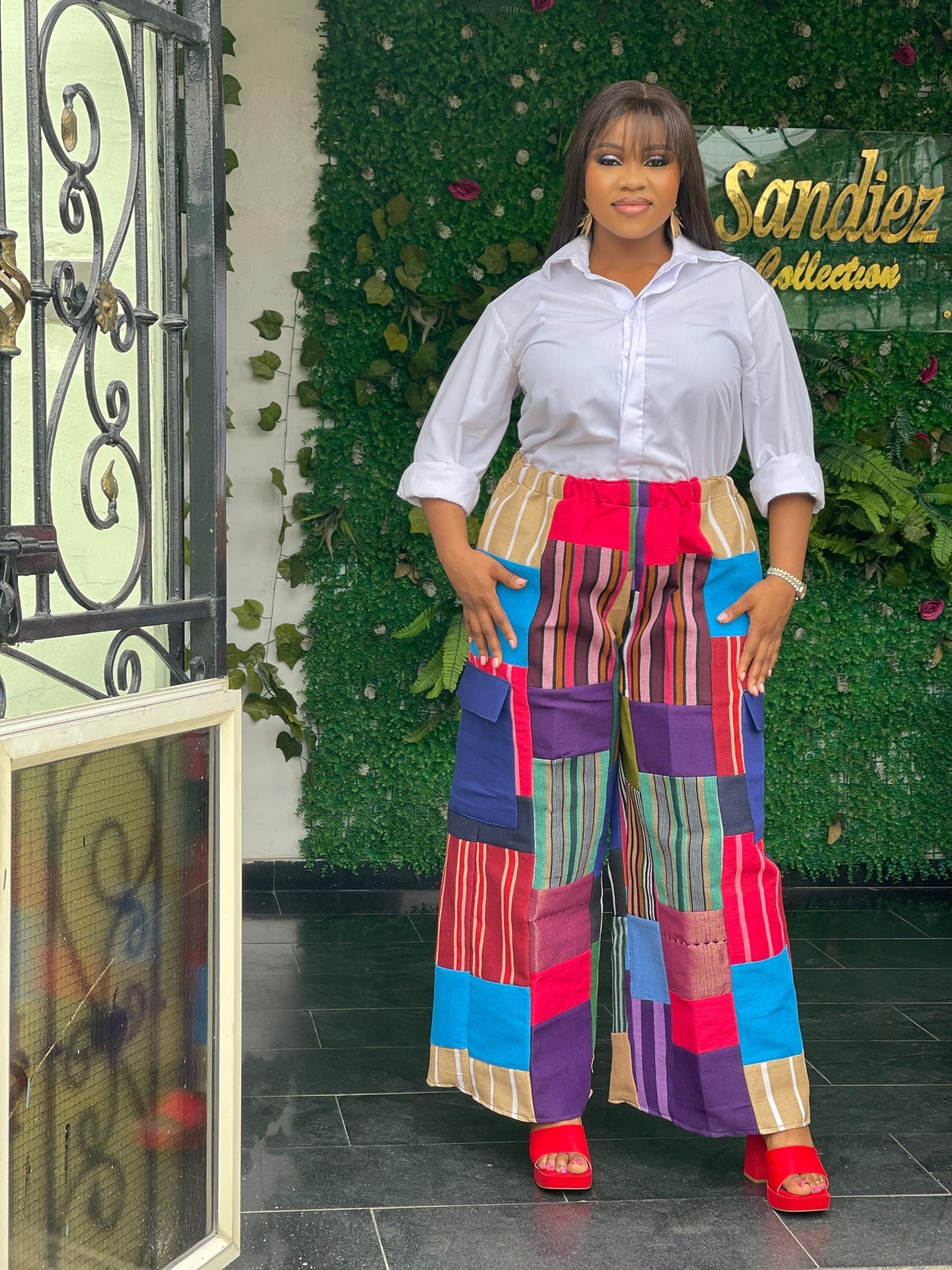 Cargo Aso Oke pants