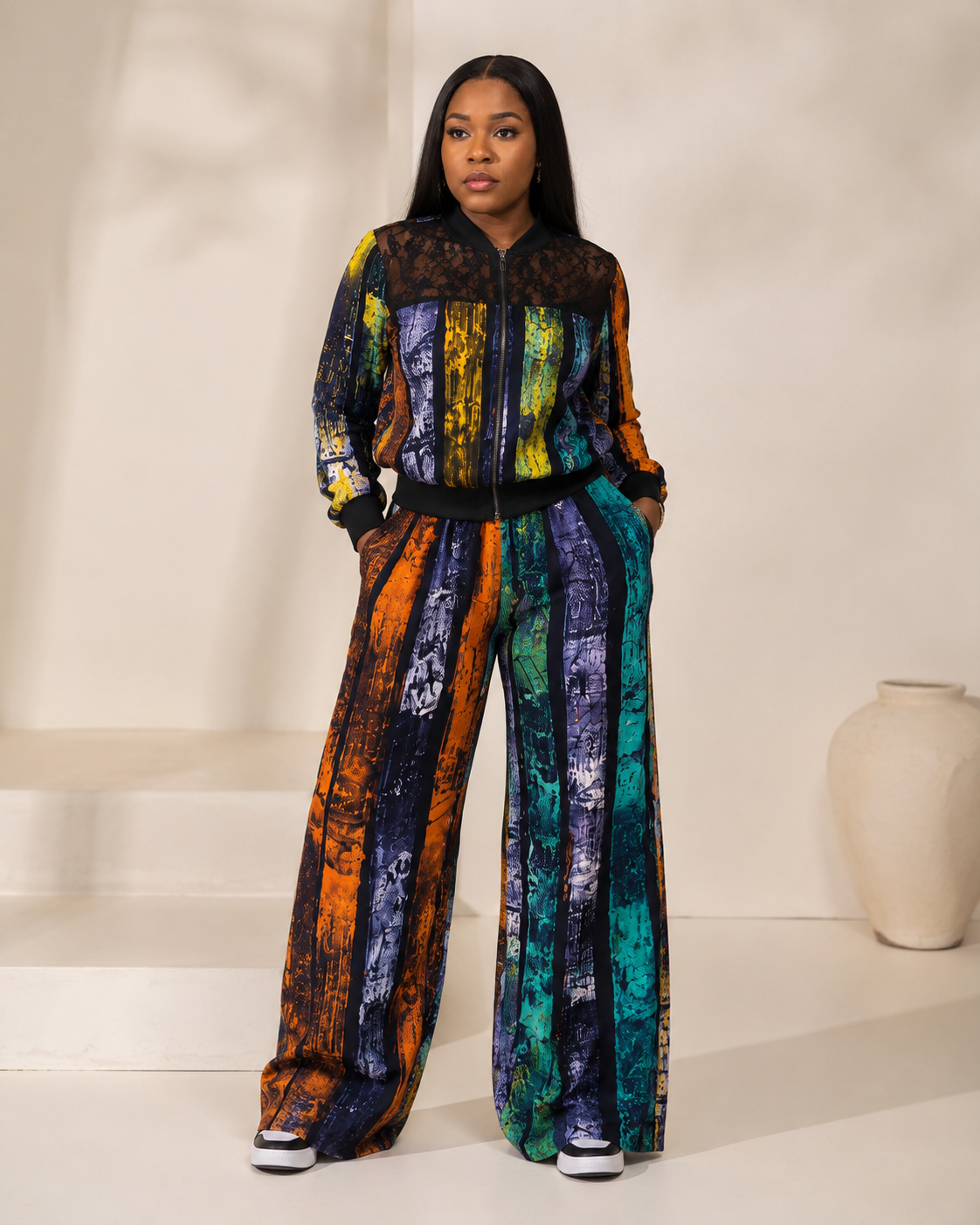 Adire bomber set