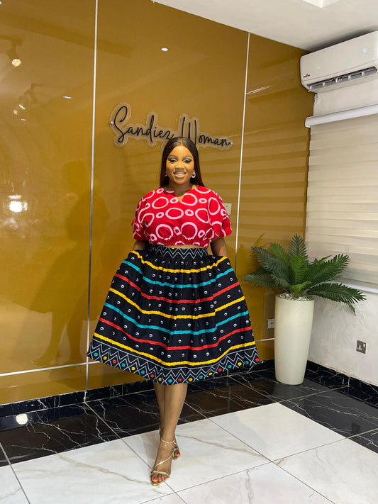 Ankara skirt set