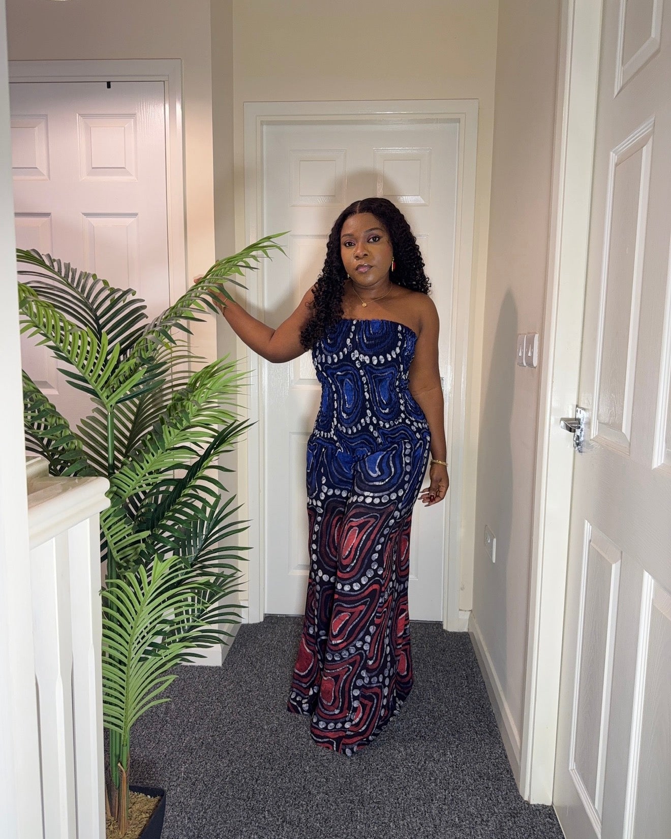 Smock jumpsuit Adire