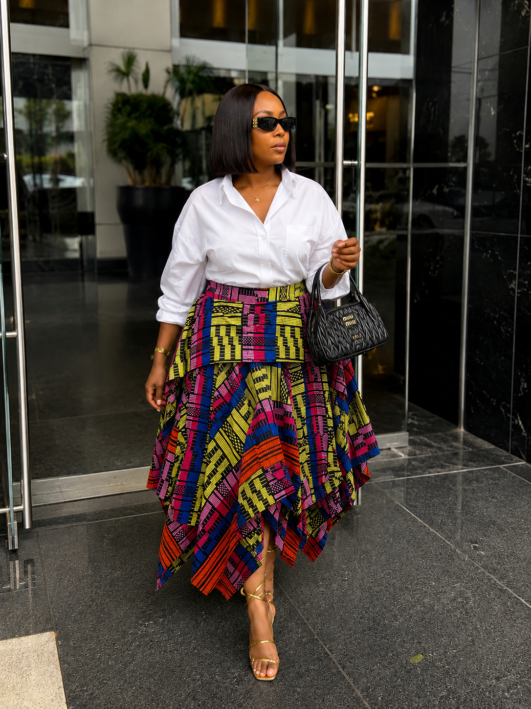 Akwete inspired skirt