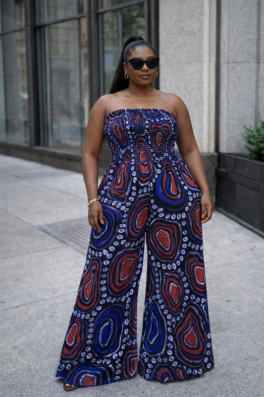 Smock jumpsuit Adire